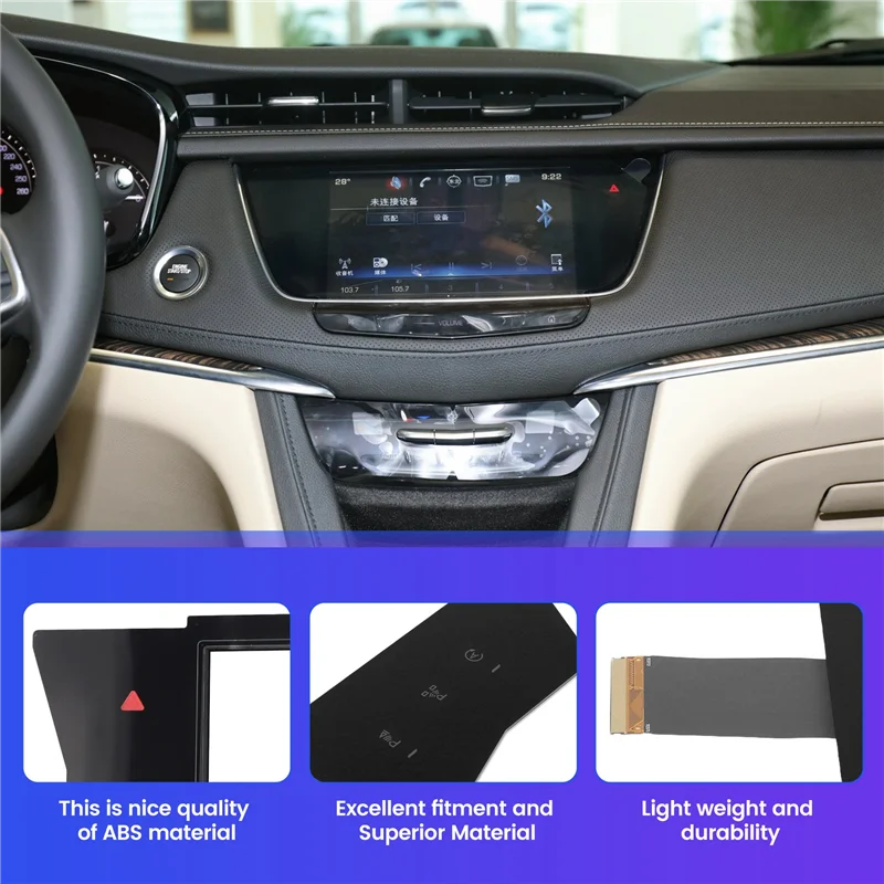 8 بوصة 60 دبابيس راديو السيارة مشغل ديفيدي لوحة شاشة لمس محول الأرقام عدسة لكاديلاك XT5 XT6 2016-2021-A74F #3