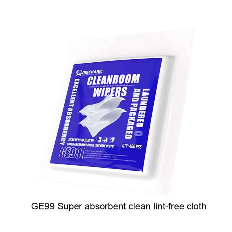 Mechanic GE99 400PCS Super Absorbent Clean Lint-free Cloth for Phone Laptop Tablet LCD Screen Camera Glass Dust Cleaner Wipes