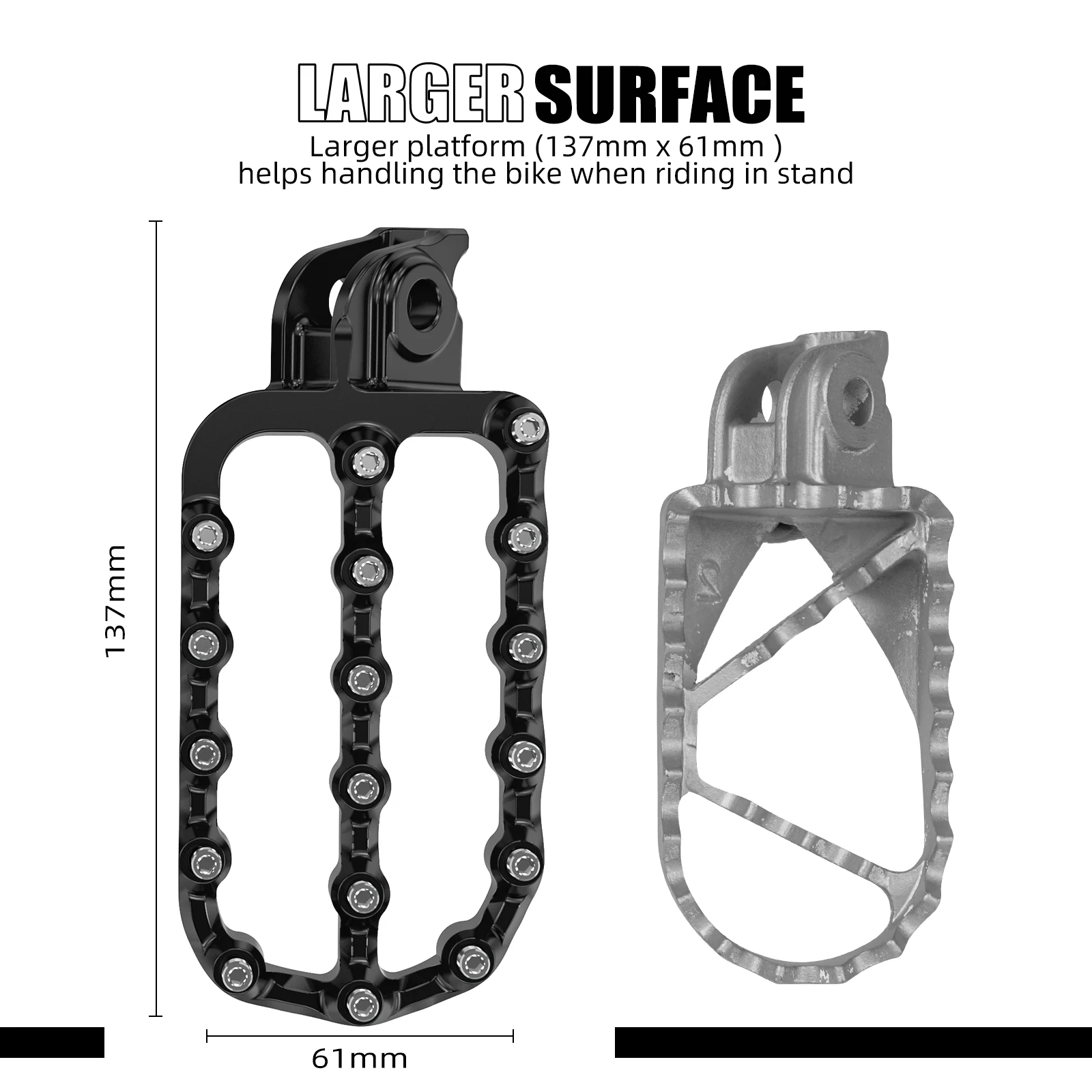 For KTM 390 Adventure 2020-2024 Footpegs Footrest Foot Pegs 390Adventure 390 ADV 390ADV 390Adv ADV 390 2020 2021 2022 2023 2024 - Image 2