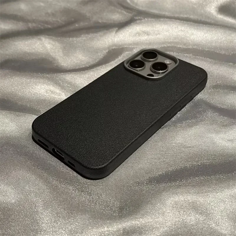 Fashion Retro Simple Wine Red Color Case Compatible for IPhone 15 11 16 13 14 12 Pro Max 15 16 14 Plus XR X XS Max Metal Case
