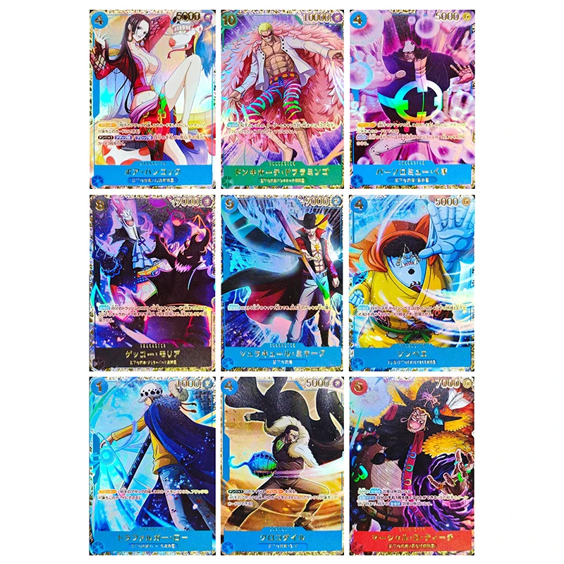 

9pcs/set One Piece Thousands of Storms 03 DIY self-made Color Flash Card Anime Game Collection Card Gift Toy 63*88mm