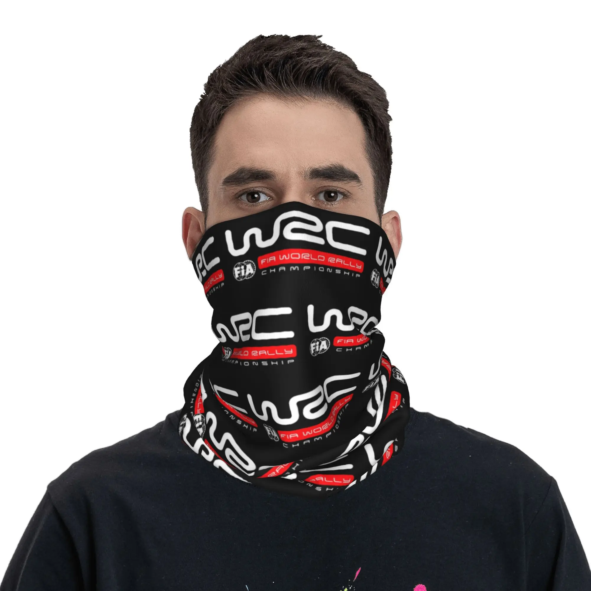 World Rally Championship W-WRC-S Bandana Neck Gaiter Printed Mask Scarf Warm Face Mask Cycling For Men Women Adult Windproof