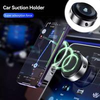 15W Magnetic Car Phone Holder 2 In 1 Wireless Charger Vacuum Adsorption Ultra Stable Suction Cup Bracket For Car GPS Holder