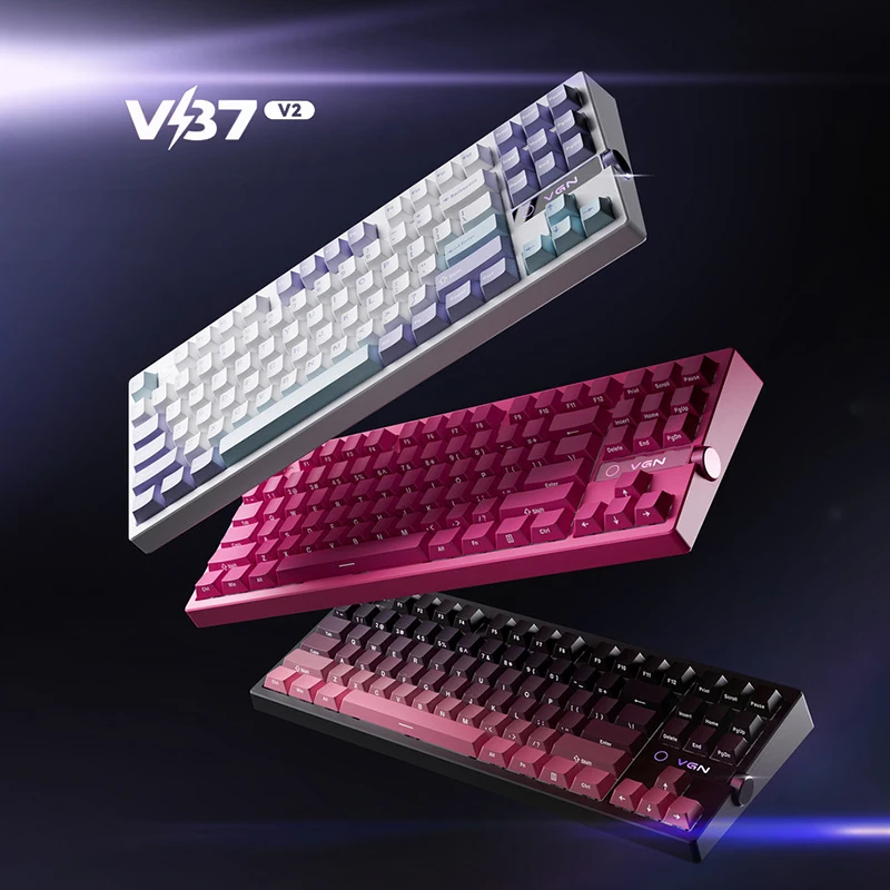 VGN V87 V2 Custom Mechanical Keyboard Side-Engraved Wireless Bluetooth Three-Mode Gaming Computer Office