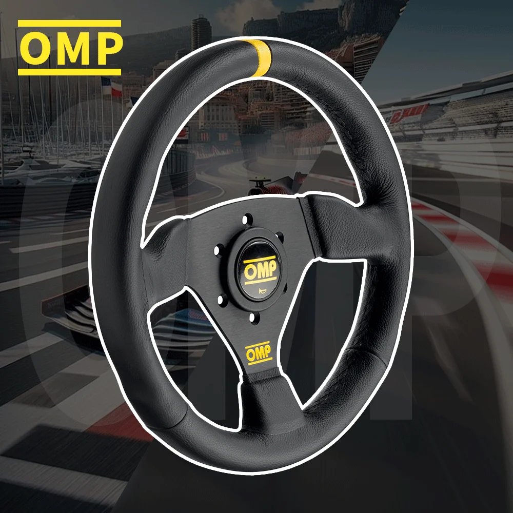 OMP Italian Brand OD0-1975 TRECENTO Steering Wheel Suede Leather - Genuine, Professional Racing Gear