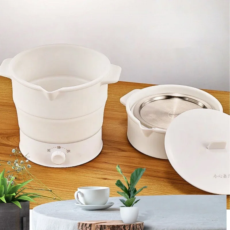 2026 New Upgrade Folding Electric Cooker Pot Multifunction Mini Hot Rice Student Dormitory Noodle For Kitchen Home Travel EU