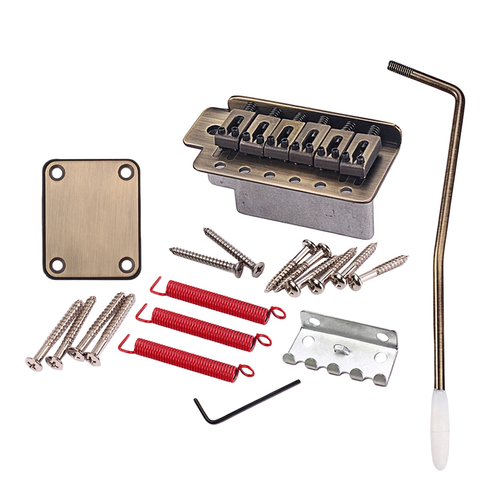 

Ga296 Electric Tremolo Bridge Neck Plate For Replacement Silver Guitar Accessories Guitar Components