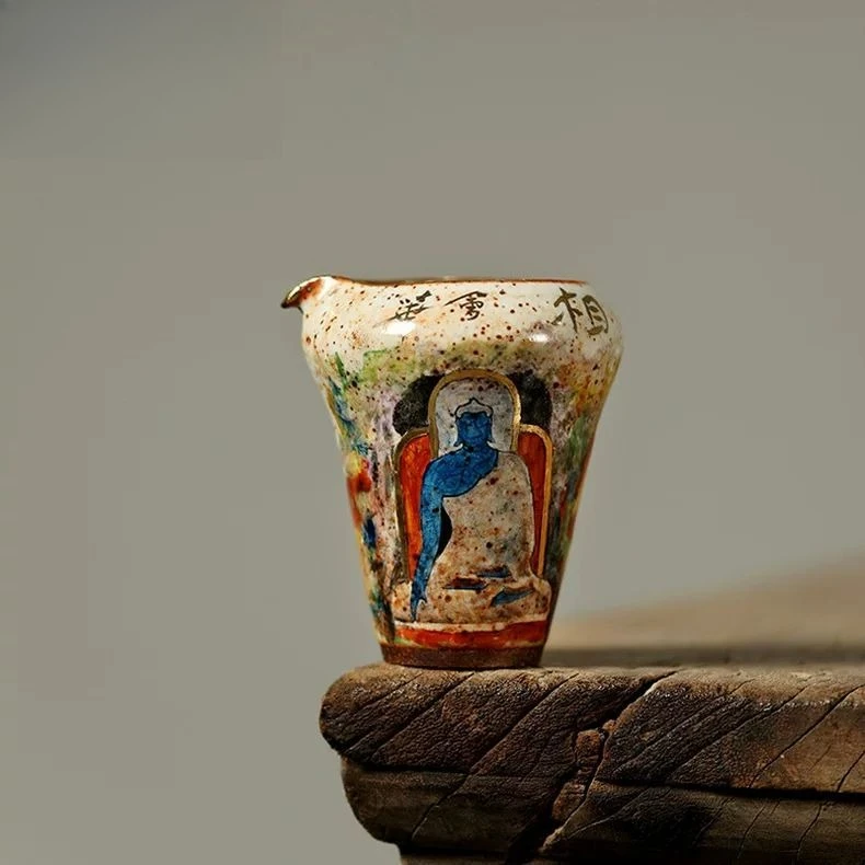 Hand painted fair cup, cup creative ceramic kung fu tea set tea dispenser
