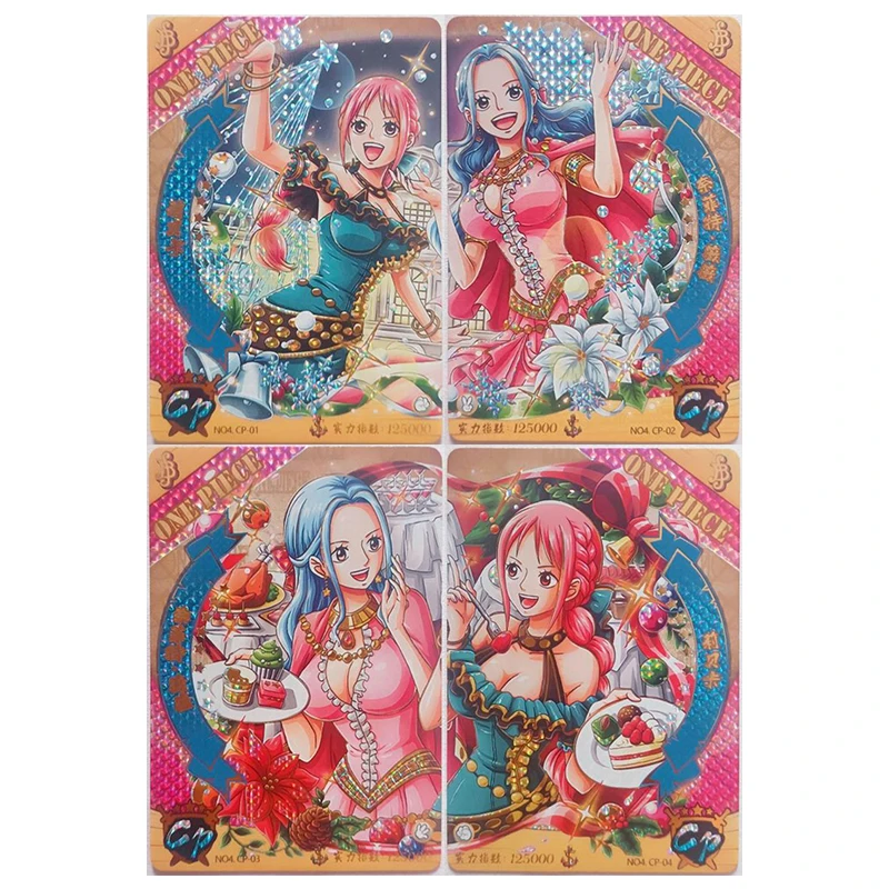 Anime ONE PIECE Rare CP Refraction Foil Rebecca Vivi Robin Nami Dracule Mihawk Toys for boys Collectible Cards Birthday Present