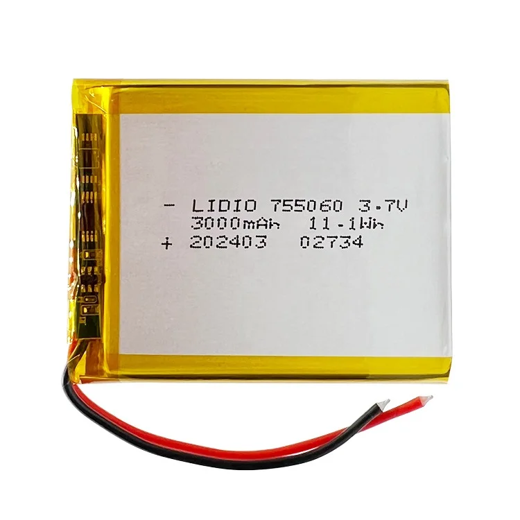 755060 リポ 3.7V バッテリー 3000mAh 充電式リチウムポリマー電池モバイル電源おもちゃタブレット PC ラップトップ美容機器用