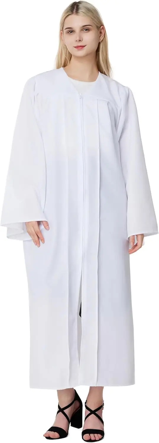 

Unisex Matte Choir Robes for Church &Graduation Gown Only,Graduation Robe,Pulpit Robes and Judge Robes school girl uniform