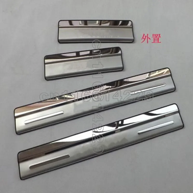 

High quality for Volkswagen Touareg 2011-2018 stainless steel Mirror Car door cover outside door sill plate Car styling