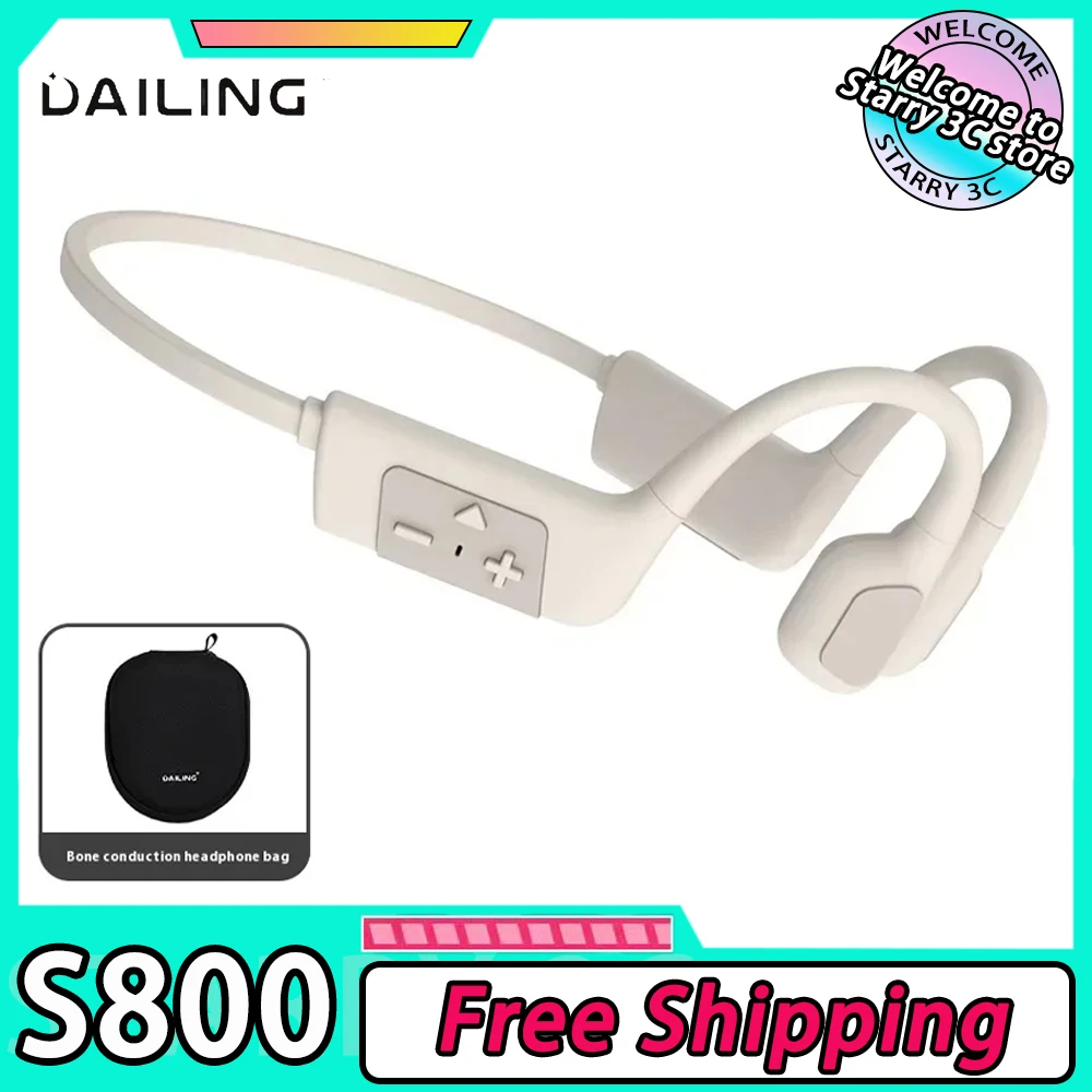 

DaiLing S800 Headset Bluetooth Earphone Bone Conduction 360°Pro Surround Call Noise Reduction IPX8 Waterproof Sports Earphones