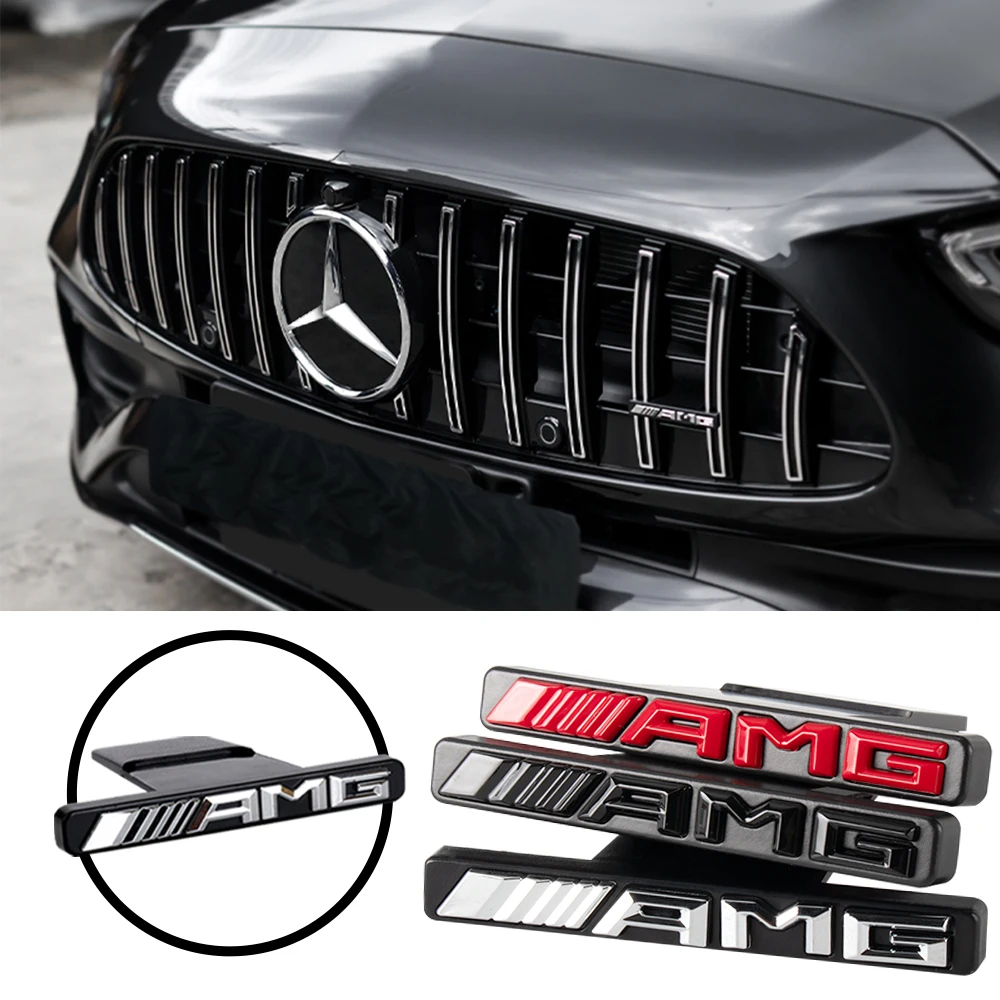 Автомобильная наклейка AMG Badge наклейка для передней решетки радиатора, наклейка для Mercedes benz A B C E Class W176 W246 W203 W204 W205 W211 W212 W213 C63 E300 W202