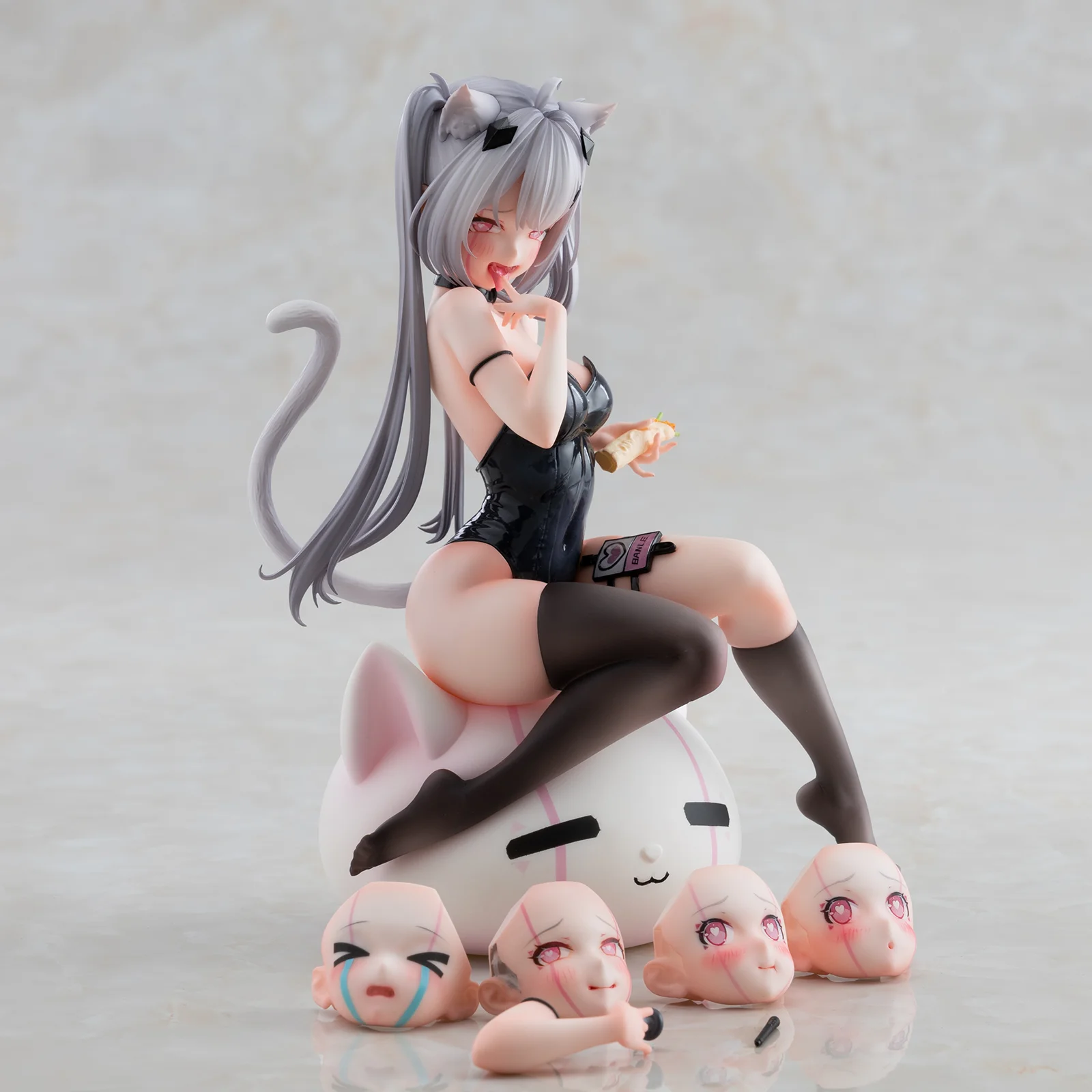 

KAWA DESIGN Anime Figure BANLE001 Virtual Anchor 1/6 Cat Ear Girl Scale Sexy Girl Figure Desktop Ornament Replaceable Face
