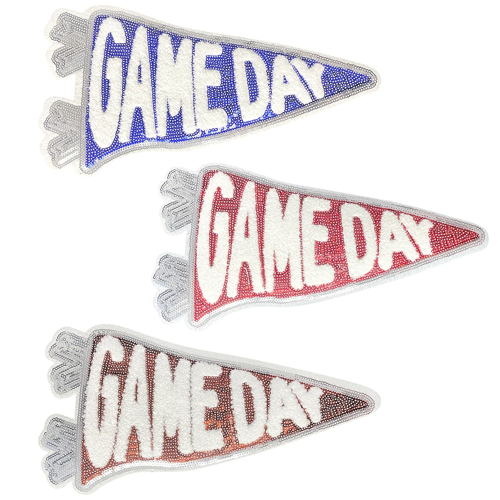 Game Day Patch Large Size Large Patch Large Pattern Back Glue Ironing Personality Letters Used For Decorative Cloth Stickers