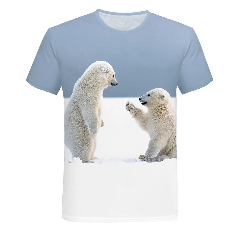 Russian Bear T-Shirts Russia Flag 3D Printed Streetwear Men Women Fashion Oversized Short Sleeve T Shirt Kids Tees Tops Clothing