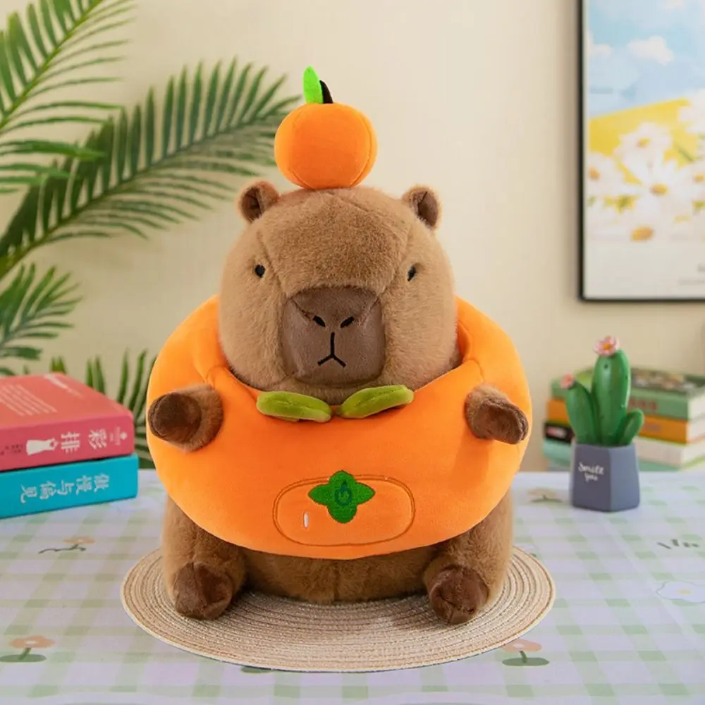 PP Cotton Capybara Plush Toy Fluffy Simulation Capibara Anime Fluffty Toy Cartoon Collection Capybara Plush Doll Home Decor