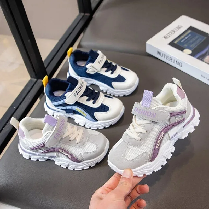 2026 Spring New Children's Sports Shoes Trendy Fashion Versatile Youth Sports Shoes Anti slip Running Shoes for Men and Women