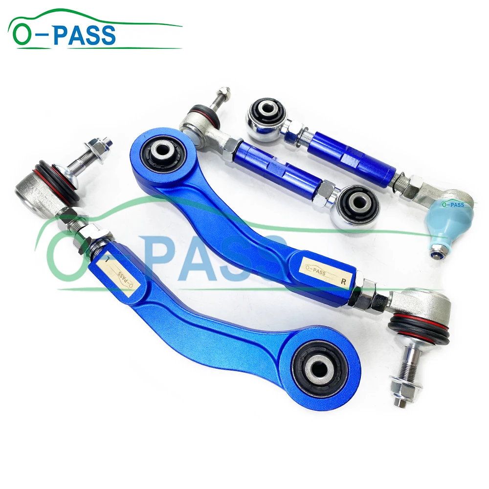 OPASS Adjustable Rear Control arm Set For BMW X-Series X5 E53 1999- 33321095414 33326770859 4 Pieces