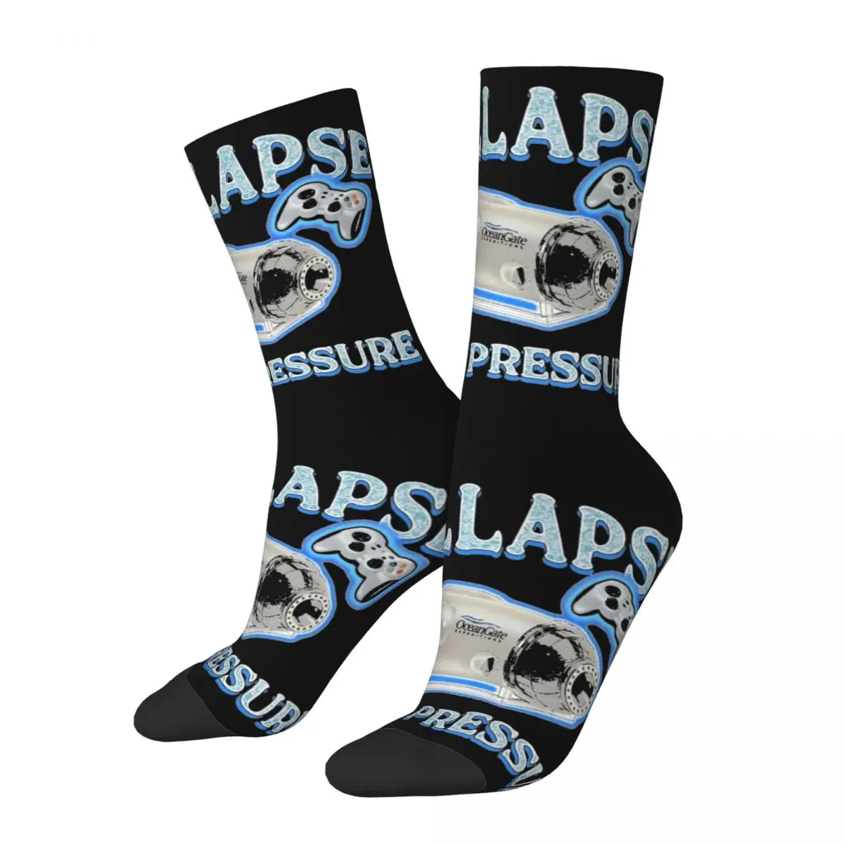 Casual I Collapse Under Pressure Skateboard Socks Polyester Long Socks for Women Men