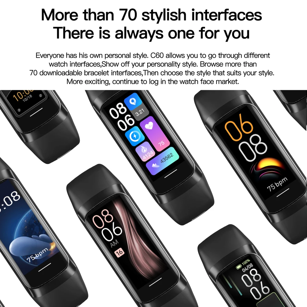 Clock Men AMOLED Screen Smart Watches Blue Tooth Call Measurement Temperature Heart Rate Sleep Sports Health Bracelet Women