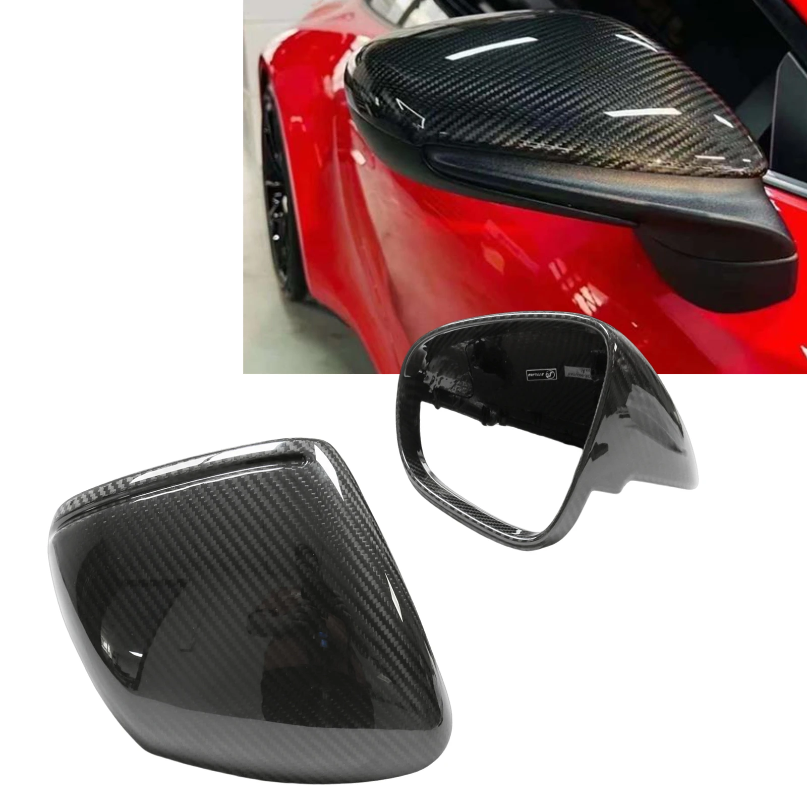 

Mirror Cover Exterior Rear View Cap Rearview Case Replacement Shell For Porsche 992 911 2019-2023 J1 Taycan 2020-2023