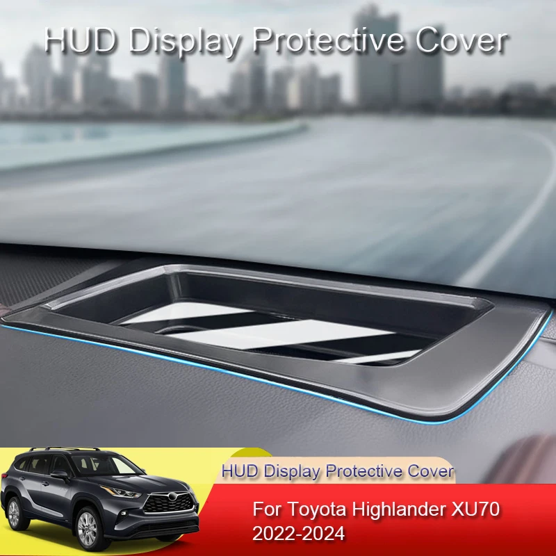 

For Toyota Highlander XU70 2020-2025 Car HUD Display Protective Cover Head Up Display Reflective Projection Screen Dustproof