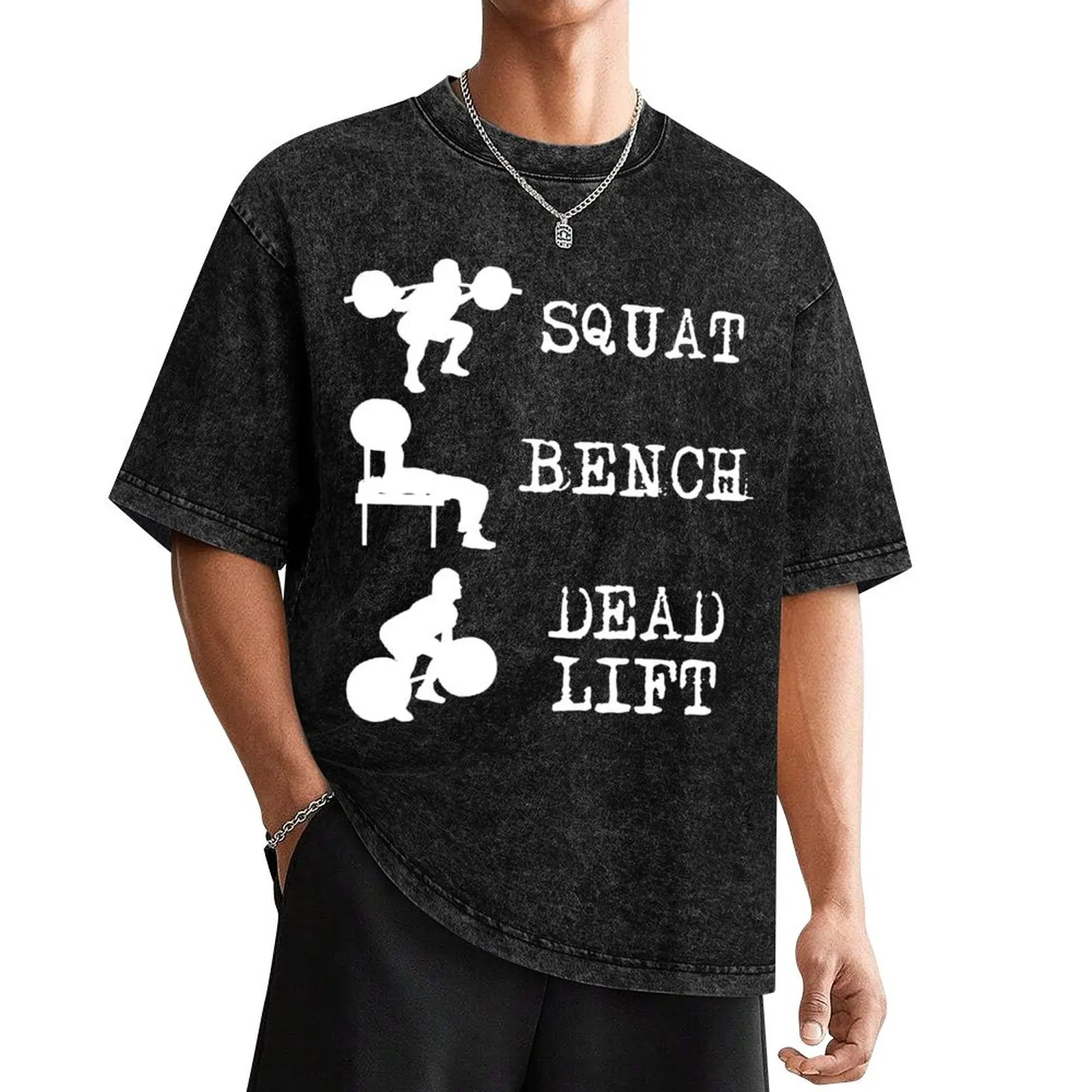 

Squat Bench Deadlift Power Lifting powerlifting T-Shirt shirts graphic tees graphics mens plain t shirts