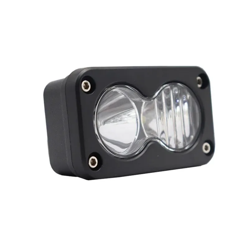 جديد 3 بوصة أبيض أصفر LED القيادة ضوء العمل المصباح وبقعة للدراجات النارية شاحنة بيك اب الطرق الوعرة سقف رف أمتعة مصباح #2