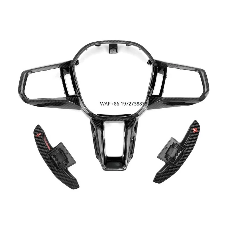 

Dry Carbon Fiber Replaceable Steering Wheel Cover for G60 G90 G70 G45 2024+ G60 G90 G70 G45 Interior