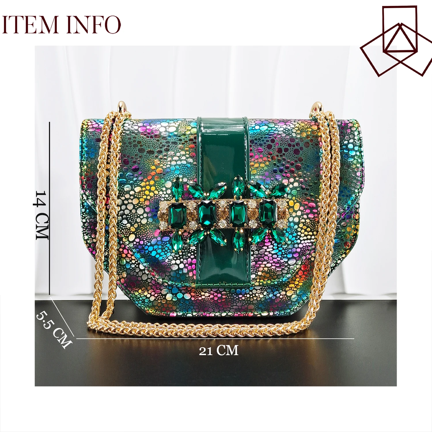 2026 New Elegant Rhinestone Peep Toe Women High Heels Sandals Italian Design with Coordinating Green Handbag Party Shoes and Bag - view 5