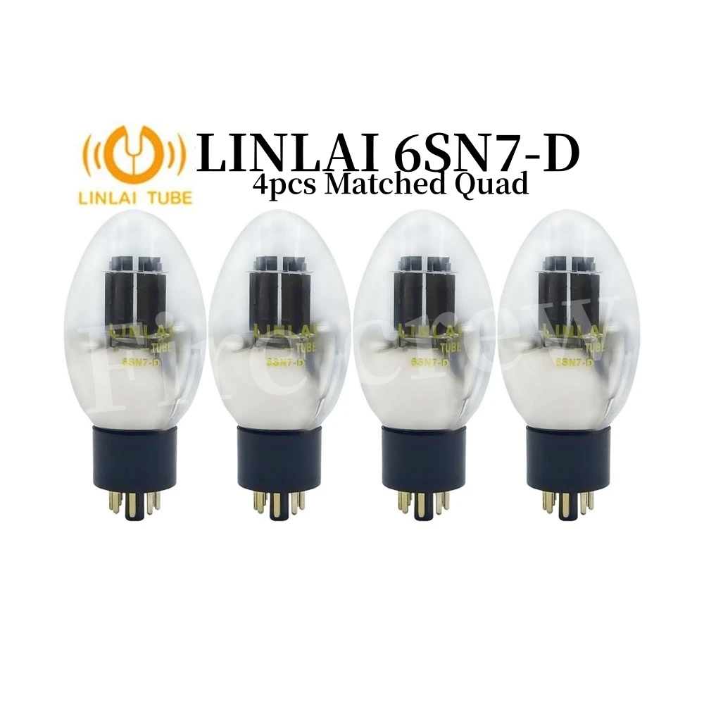 LINLAI Vacuum Tube 6SN7-D 6SN7D Replace 6SN7 CV181 6N8P 5692 6H8C ECC32 HIFI Audio Valve Electronic Tube Amp Diy Matched Quad