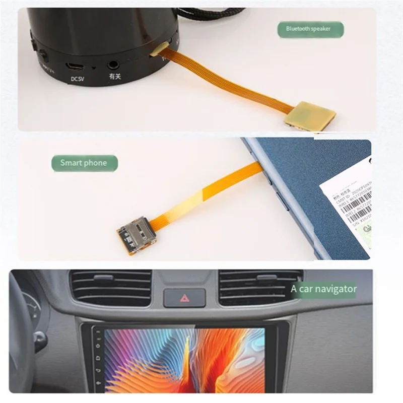 

Micro-SD Memory Card Kit Male To Female Extension Cable Soft Ribbon Flat Micro-SD/ TF Card FPC Cable Extender