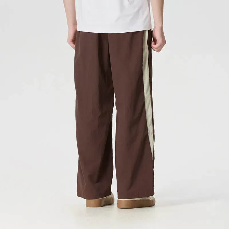 PUMA Men's Summer Wide-leg Water-resistant Woven Breathable Straight Casual Sweatpants 638464-13