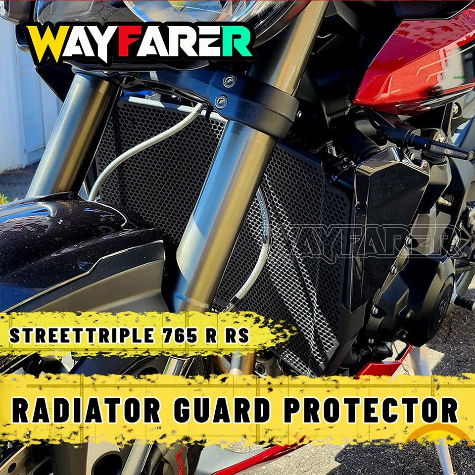 For StreetTriple 765R 765S 765RS Street Triple 765 R/S/RS 2023-2027 Motorcycle Radiator Guard Grille Cover Protector