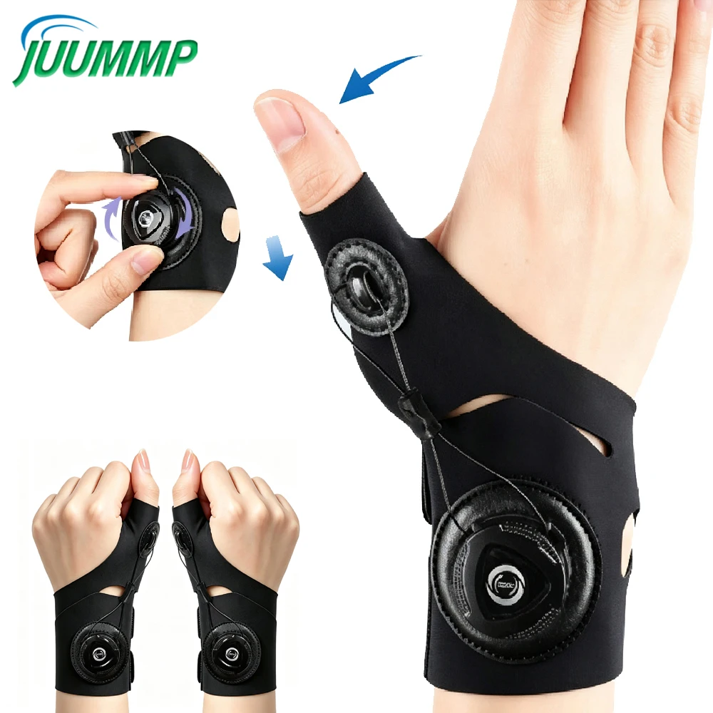 1PCThumb Wrist Brace with Adjustable Knob Tension, Wrist Protection Support Sleeve for Fitness, Weight Lifting, Gym & Basketball