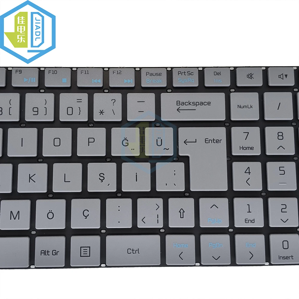 Imagem -02 - Turco Qwerty Teclado para Notebook Casper Nirvana Teclado de Substituição Cinza tr sem Retroiluminação C600 C500 C550 V6329b Novo tr