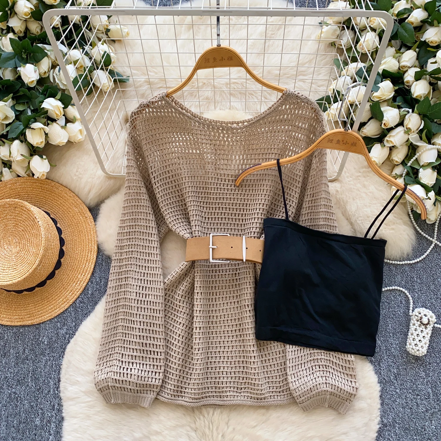 

Винтажная трикотажная однотонная футболка с длинным рукавом, женская корейская модная рубашка, женские топы, женская одежда