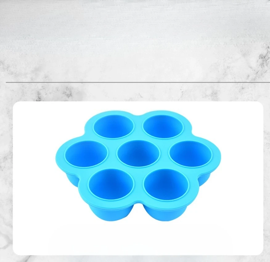 Ice cream Children's Popsicle Food filled plastic ice tray Popsicle mold fruit smoothie 7 hole Diy ice cream mold