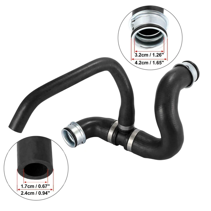 3X 9065011482 Car Lower Radiator Coolant Hose For Mercedes-Benz Sprinter 3500 2014-2017