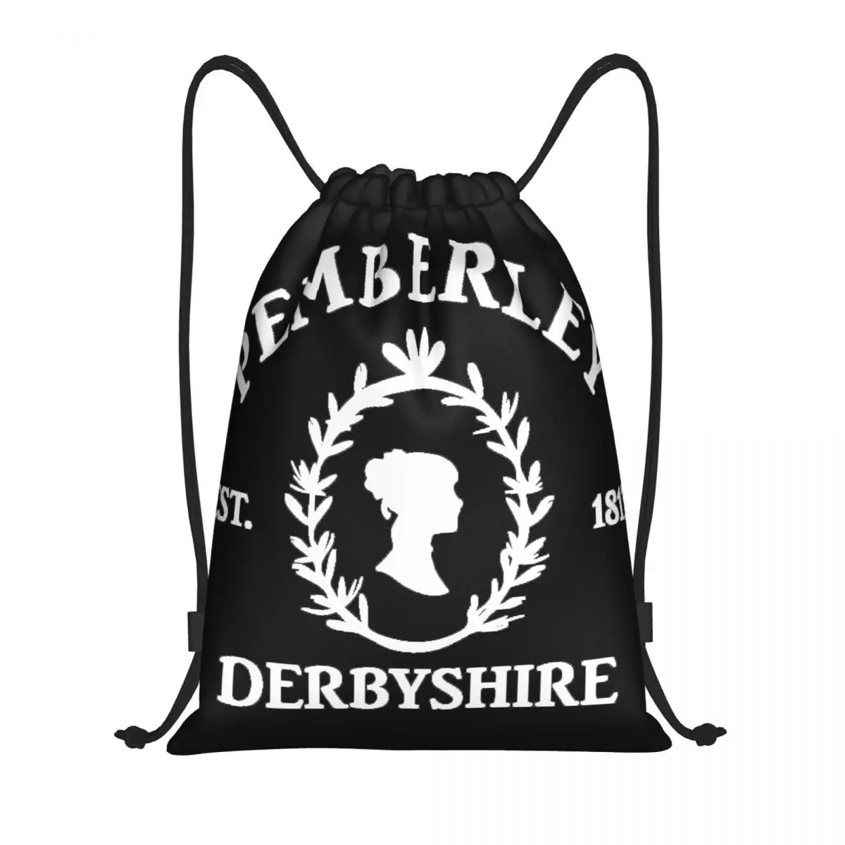 

Pemberley 1813 Pride And Prejudice Jane Austen Art Print Multi-function Portable Drawstring Bags Sports Bag Book Bag