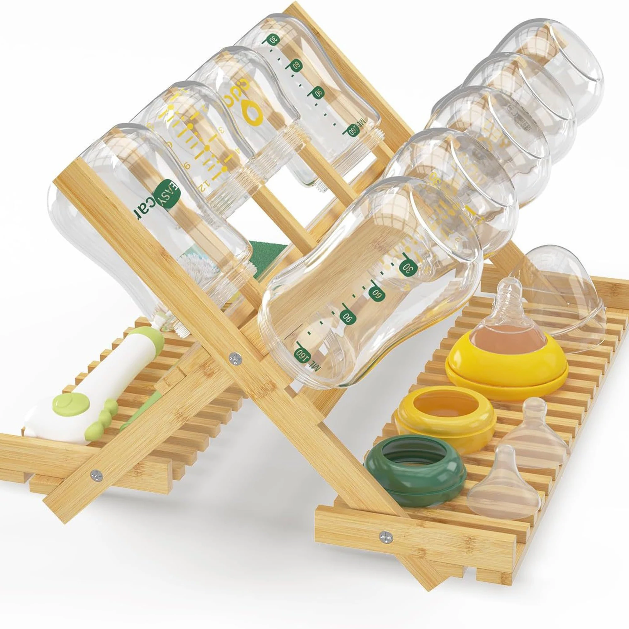 Collapsible Dish Drying Rack Easy Clean Baby Bottle Drying Rack New Parents To Organize Feeding