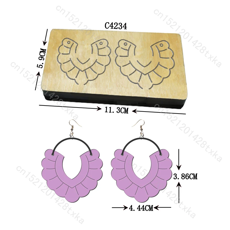 

Новые серьги Деревянные штампы для тиснения Вырубные штампы Скрапбукинг C4234 Несколько стилей