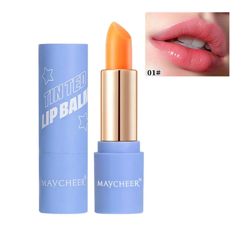 Color Change Lip Balm Nourishing Moisturizing Anti-Drying Lipstick Long-Lasting Waterproof Color Changing Lips Care Makeup