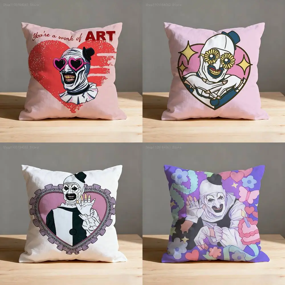 

Pink T-TerrifierES Throw Pillow Case For 45x45cm 55x55cm 30x30cm Square Car Pillowcase Home Bedchamber Decor Gift