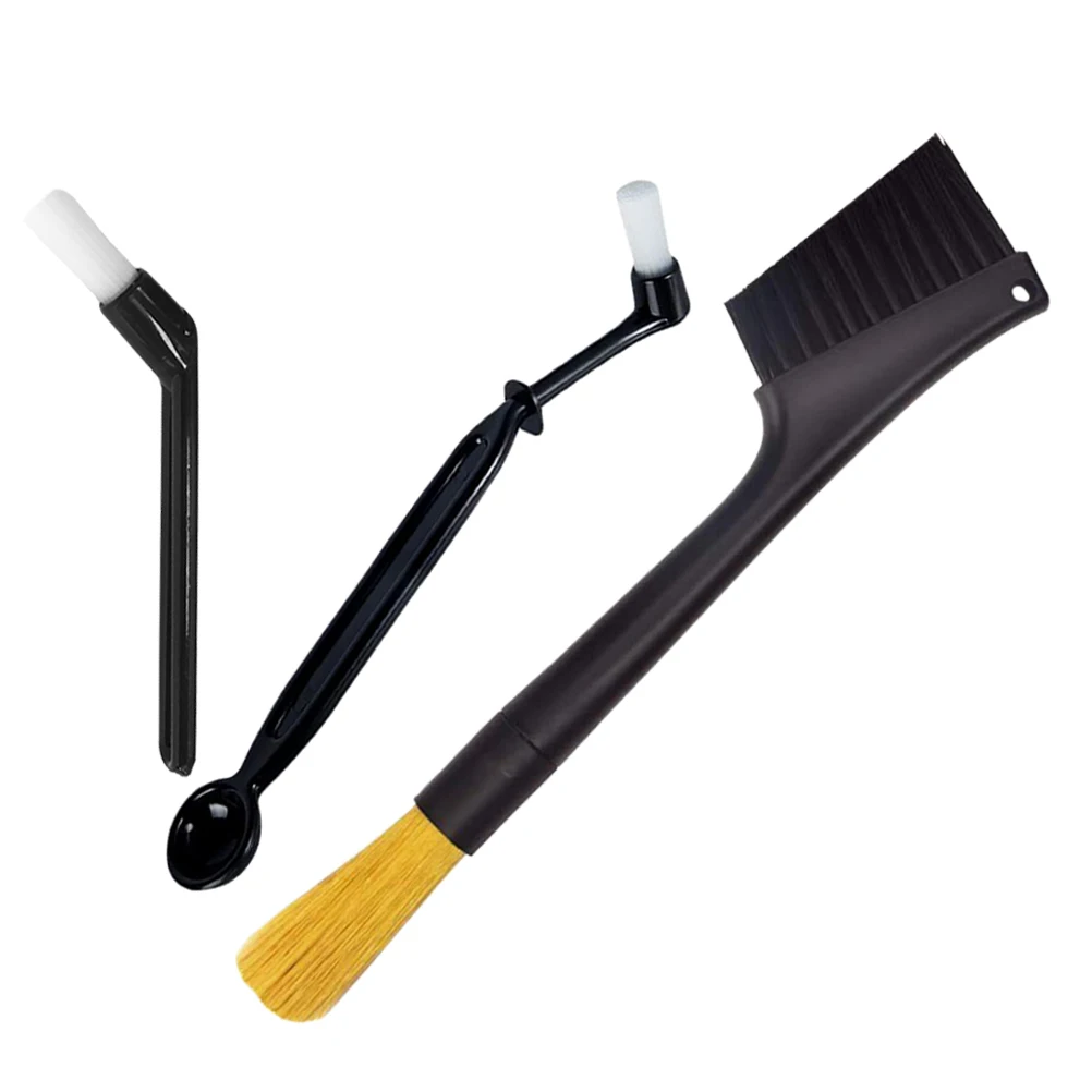 

3pcs Coffee Machine Brush Smooth Handle Easy Cleaning Espresso Machines Wipe Brush Coffee Shop Home Use Manual Cleaning Tool