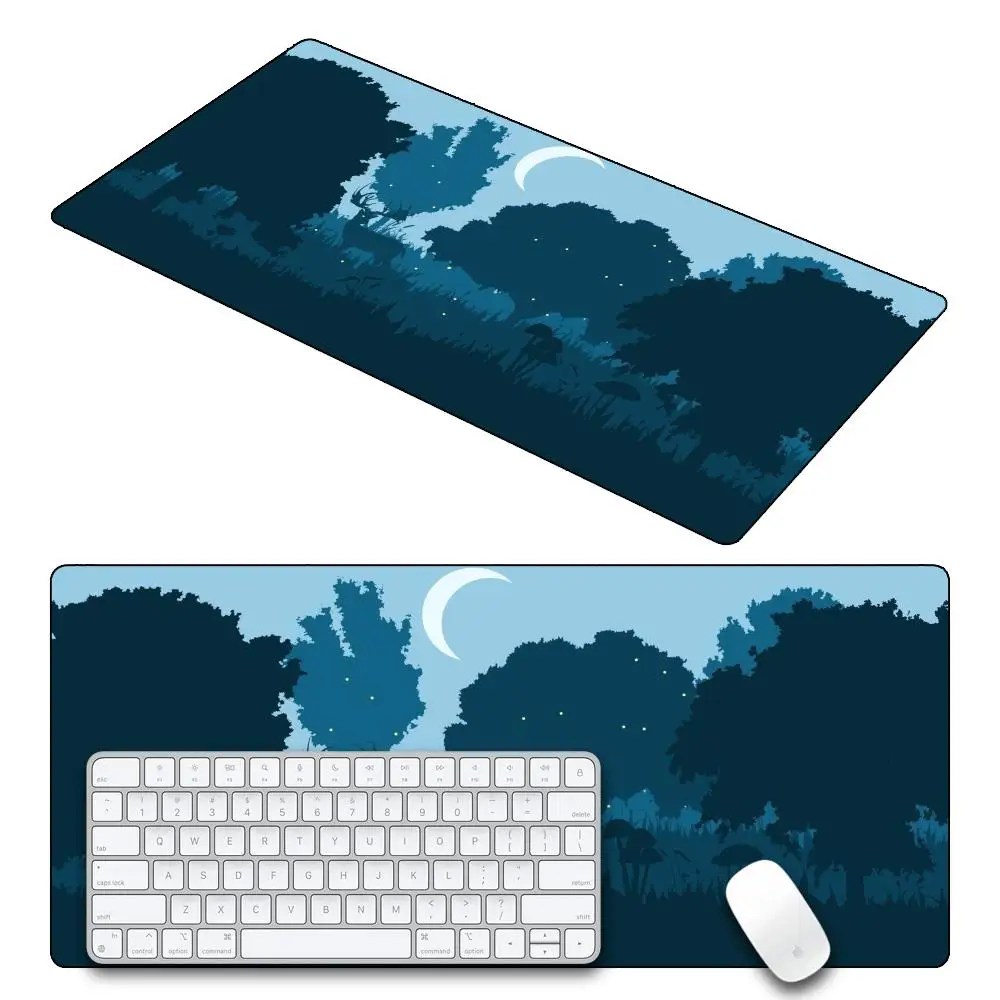 Pixel landscapes Mouse Pad XXL Gaming Accessories Office Gamer Keyboard Desk Mat Non-Slip Laptop Large Rubber Anime Mousepad