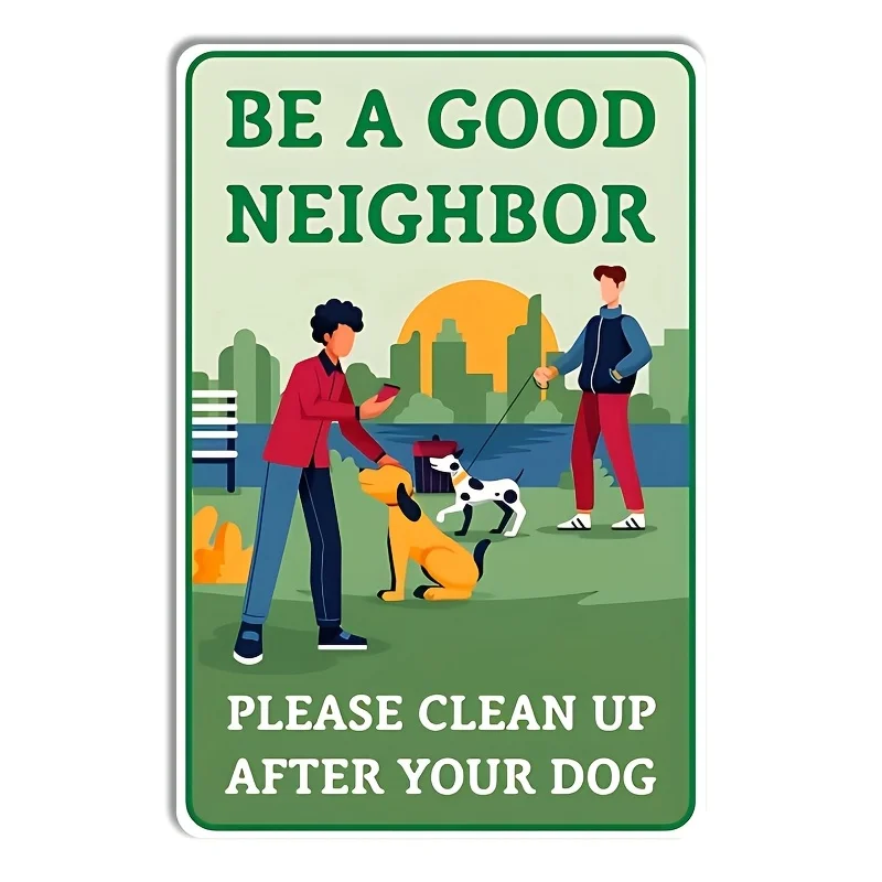 CIFBUY Vintage No Dogs Allowed Aluminum Wall Art Metal Sign Waterproof Durable for Lawn Patio Garden Yard Indoor Outdoor Decor