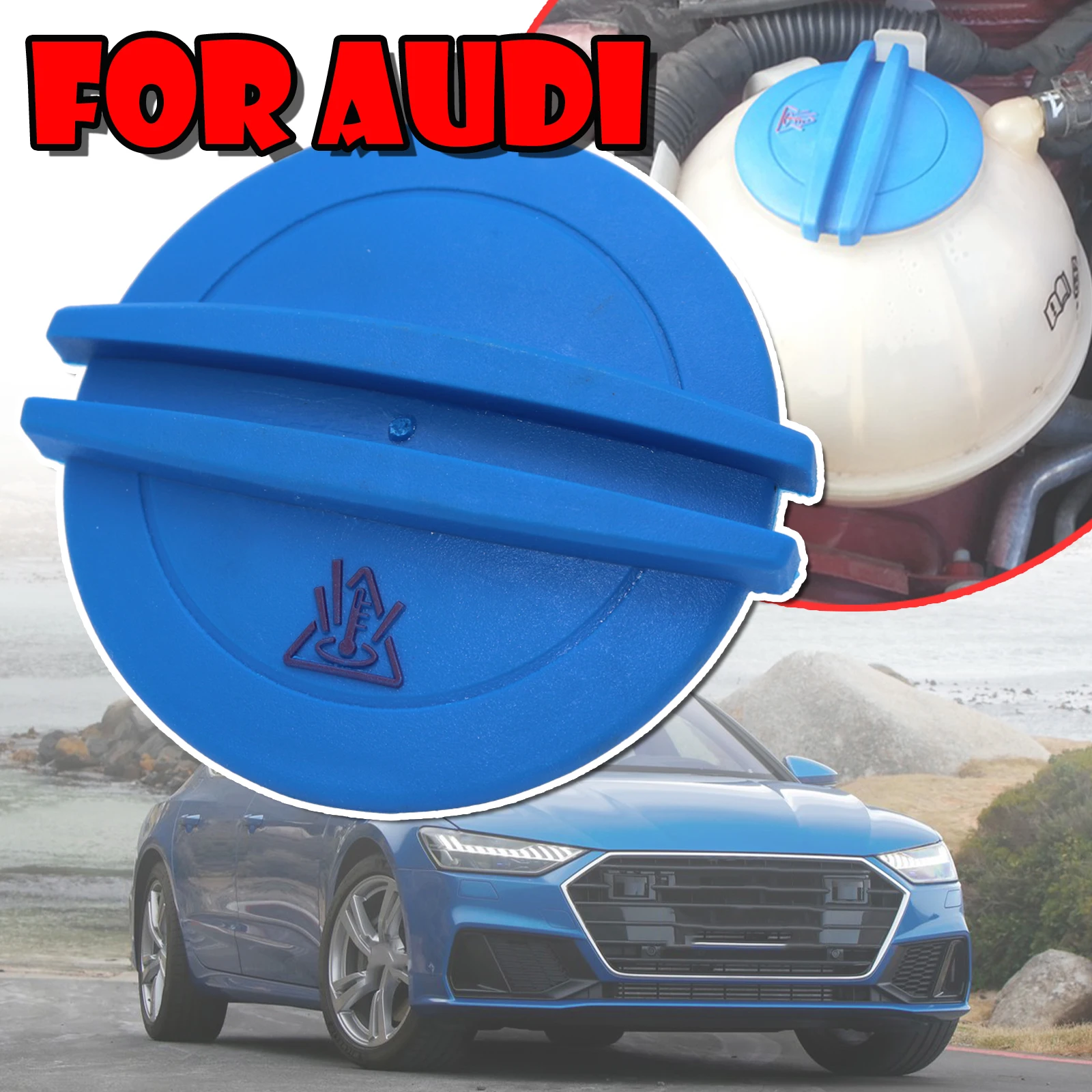 

Expansion Tank Cap For Audi A6 A7 Q5 RS3 RS4 Engine Coolant Recovery Lid Seal Header Overflow Bottle Reservoir Radiator Cover